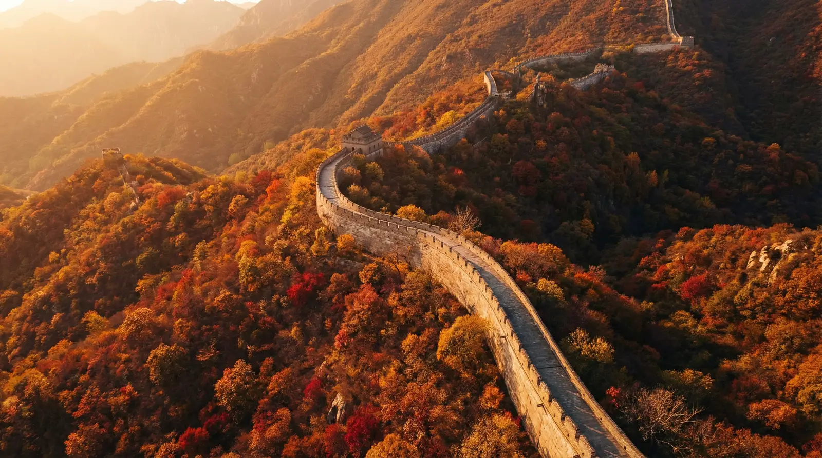亲密爱人 韩国在线观看 秋日长城航拍全景